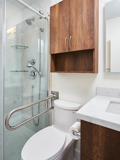 Image of a bathroom after renovation 