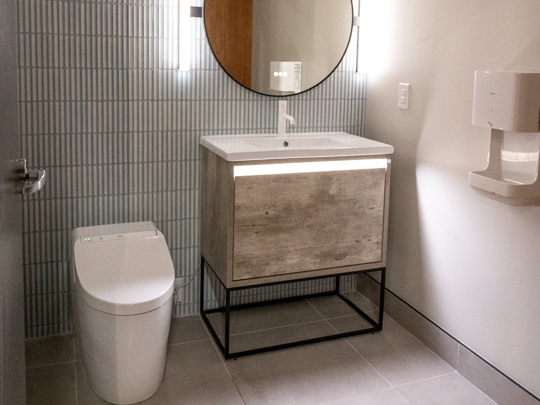 An image of bathroom renovations showroom