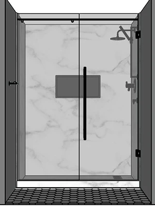 a graphic of bathroom renovation plan